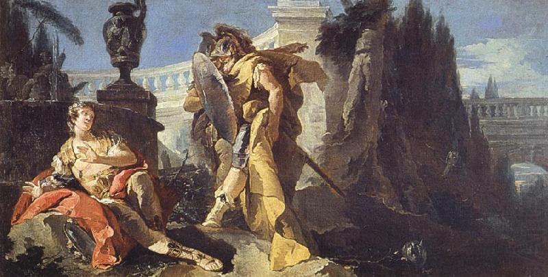 Rinaldo Sees Himself in Ubaldo's Shield, Giovanni Battista Tiepolo